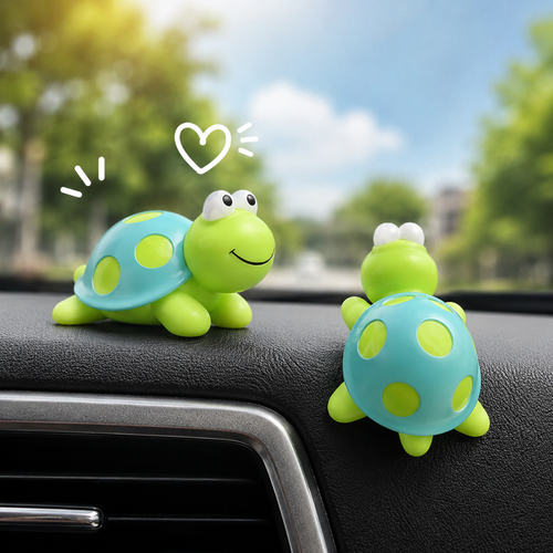 Mini Turtle Car Dashboard Friends