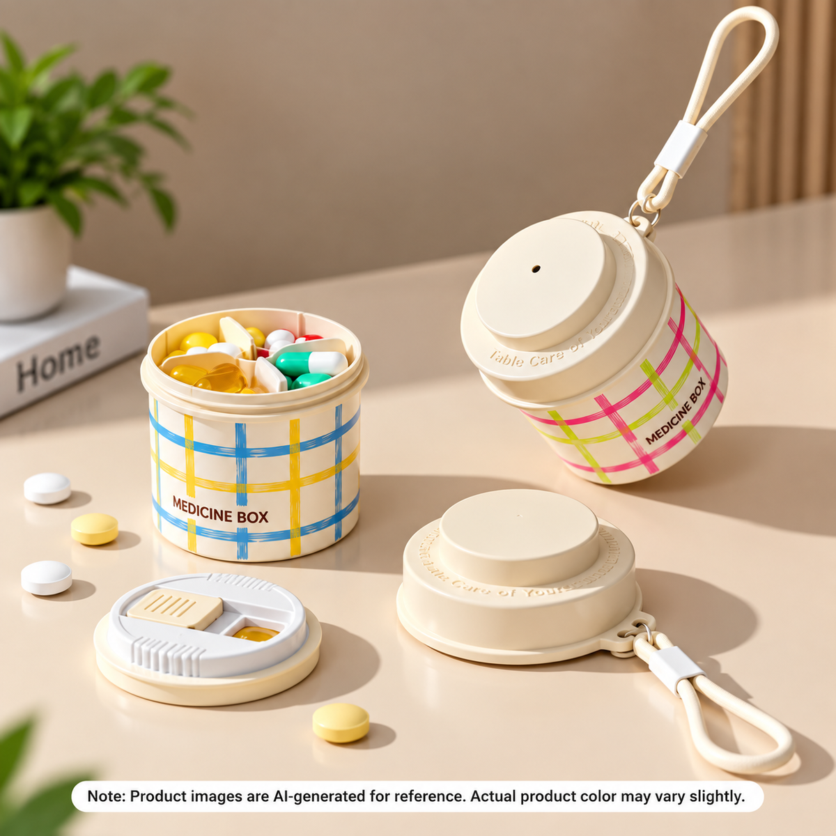Portable Rotating Medicine Storage Box