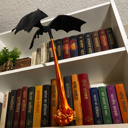 Flying Dragon BookShelf Decor