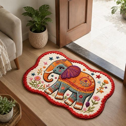 Classic Elephant Welcome Mat