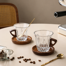 Premium Café Glass Cup Set