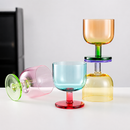 Rainbow Stem Drink Glasses