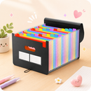 Rainbow Expanding Document Storage Folder