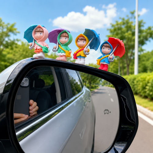 Cute Umbrella Girl Car Ornament