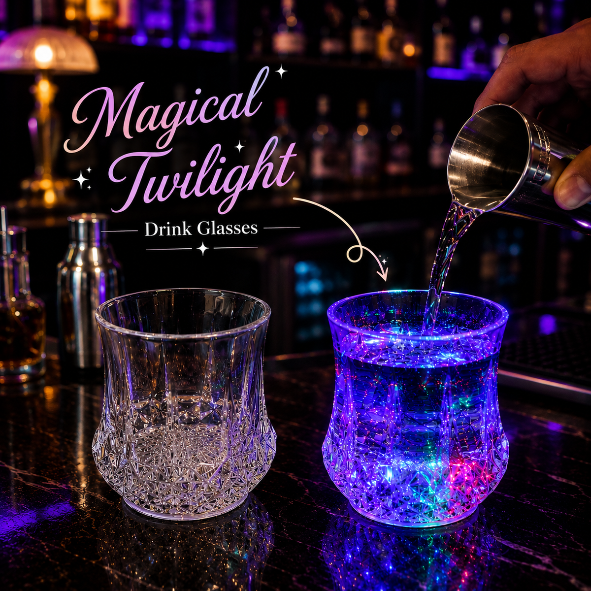 Magical Twilight Liquid Activated Glasses