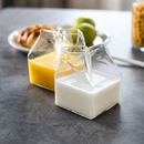 Aesthetic Milk Carton Glass Cup