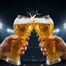 Football Trophy Style Drink Glasses