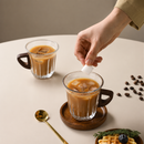 Premium Café Glass Cup Set