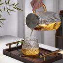Diamond Texture Glass Mug