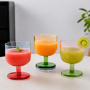 Rainbow Stem Drink Glasses