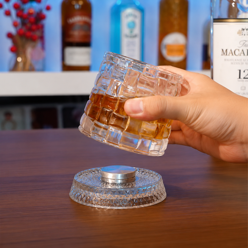 Mesmerizing Rotating Base Glasses