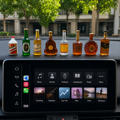 Mini Bottle Dashboard Ornaments