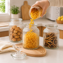 Elegant Heart Glass Storage Jar
