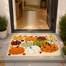 Autumn Pumpkin Welcome Door Mat