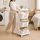 3-Tier Detachable Basket Laundry Cart