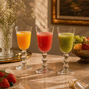 Classic Bubble Stem Drink Glasses