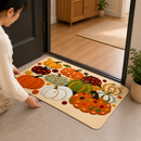 Autumn Pumpkin Welcome Door Mat