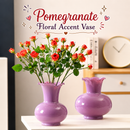 Pomegranate Floral Accent Vase
