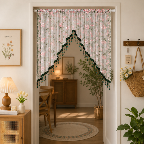 Classic Lace Entry Door Curtain