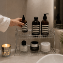 Metallic Bathroom Accessories Rack