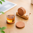 Wooden Snail Coaster Set