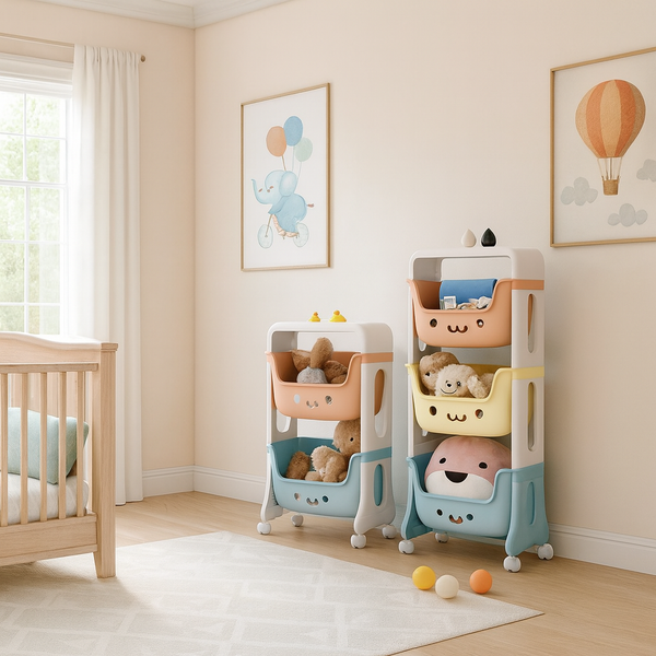 SmileyStack Toy Storage Trolley