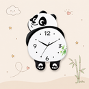 Cute Panda Swing Wall Clock 39*30