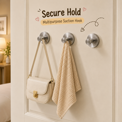 Secure Hold Multipurpose Suction Hook