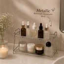 Metallic Bathroom Accessories Rack