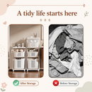 3-Tier Detachable Basket Laundry Cart