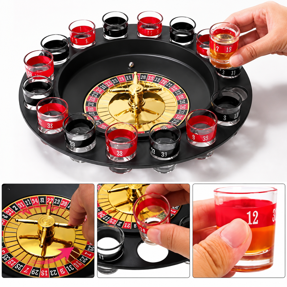 Spin & Sip Roulette Game Set