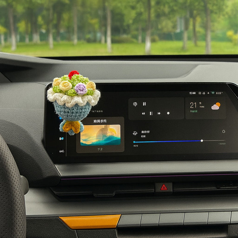 BloomCharm Car Flower Decor