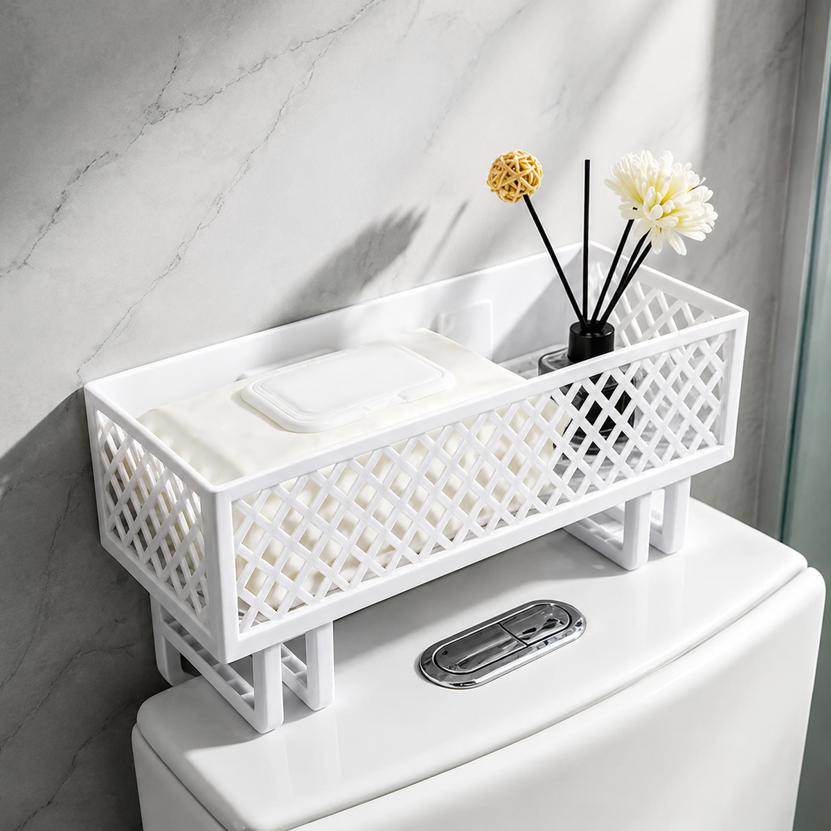 Bathroom Essentials Storage Rack