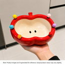 Elegant Apple Ceramic Serving Bowl