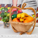 Bamboo Folding Fruit & Veggie Basket