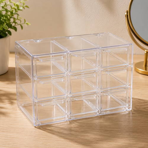 Transparent Jewellery Organizer Case