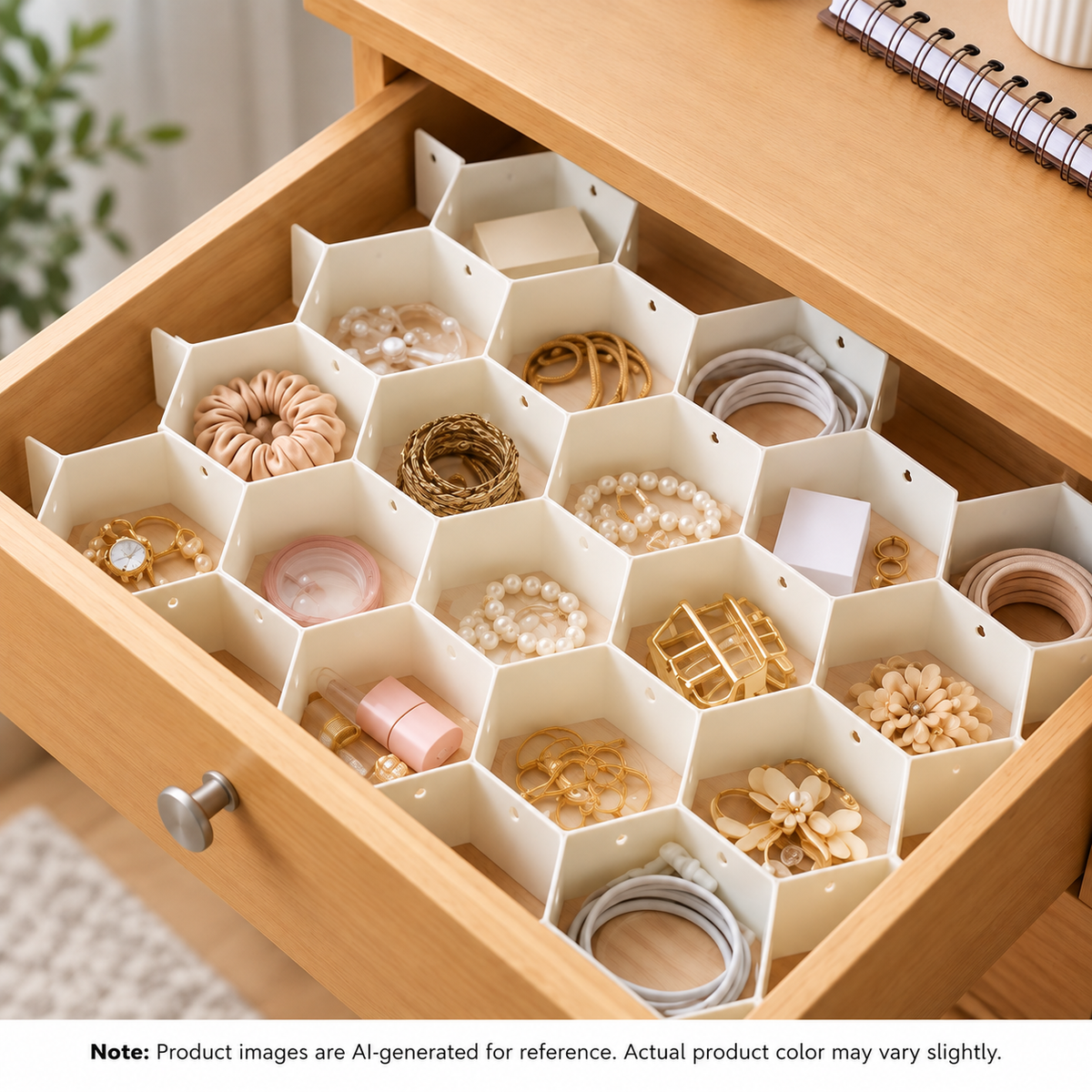 Adjustable Honeycomb Drawer Organizer