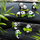 Cute Panda Bamboo Decor Set