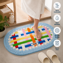 Soft Plush Colorful Floor Mat
