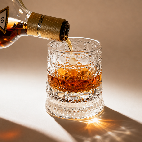 Premium Rotating Base Whiskey Glass