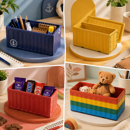 Compact Desk Organizer Box