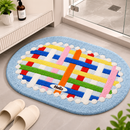 Soft Plush Colorful Floor Mat