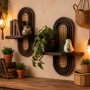 Boho Style Wooden Shelf