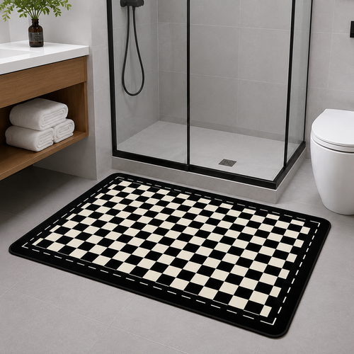Classic Chessboard Floor Mat