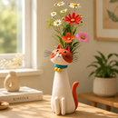 Pawfect Cat Bloom Decor Vase