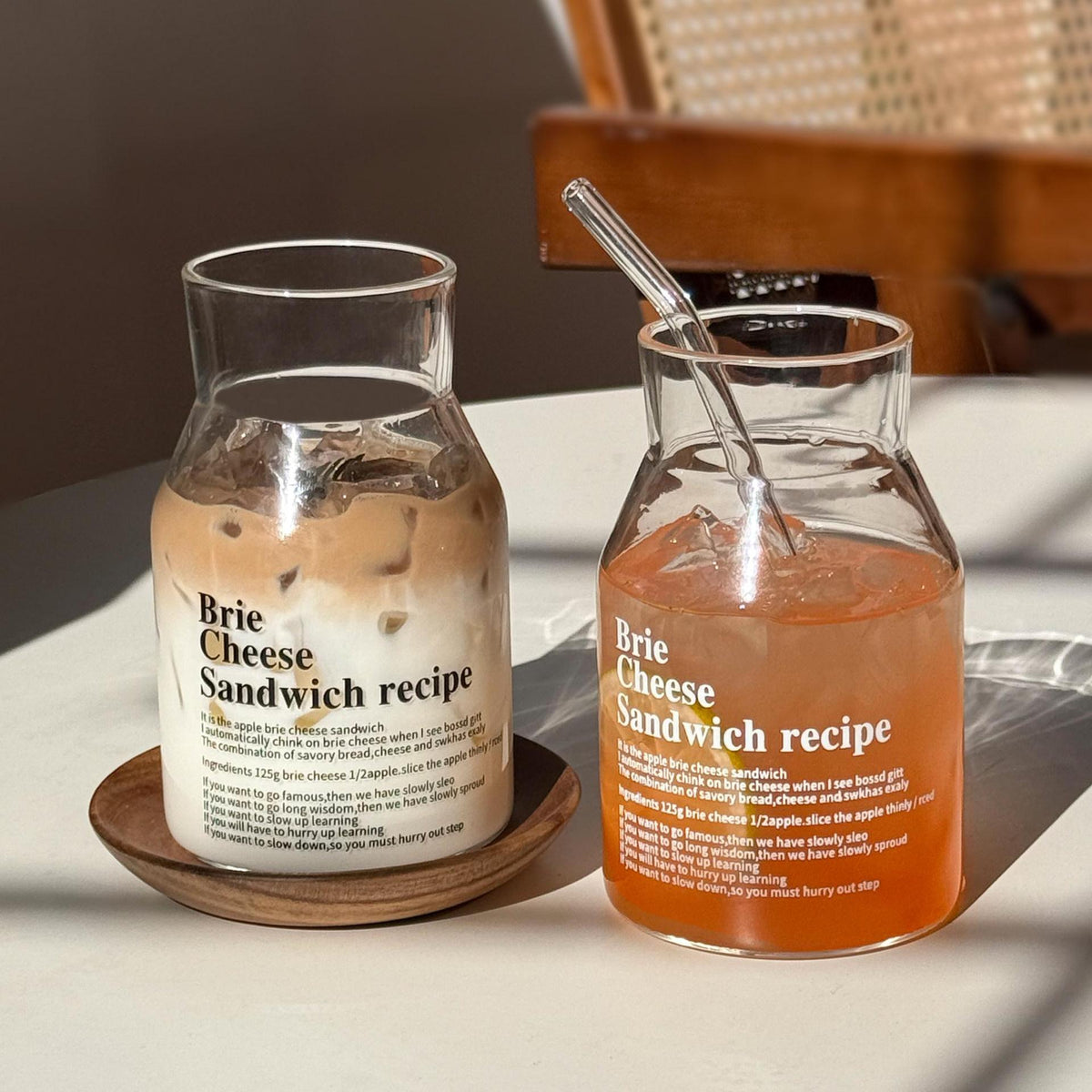 Insta-Worthy Printed Glass Cup