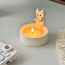 Warm Little Kitty Candle Holder
