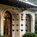 Classic Black Lotus Rain Chain (Length - 125 CM)