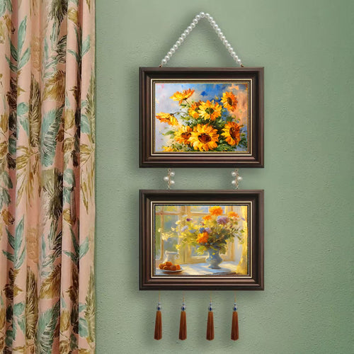 Vintage Pearl Hanging Frame Decor