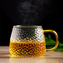 Diamond Texture Glass Mug